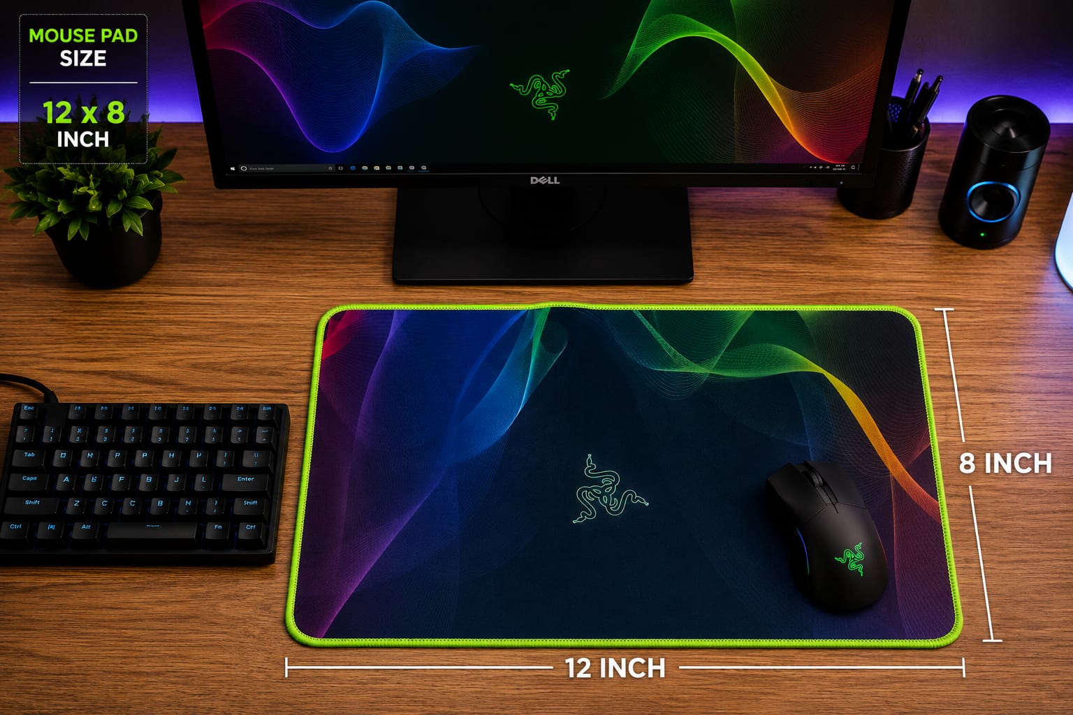 Large Mouse Pad 8x12 Inch – RGB Wave Design Gaming & Desk Mouse Pad 4 Large Mouse Pad 8x12 Inch – RGB Wave Design Gaming & Desk Mouse Pad